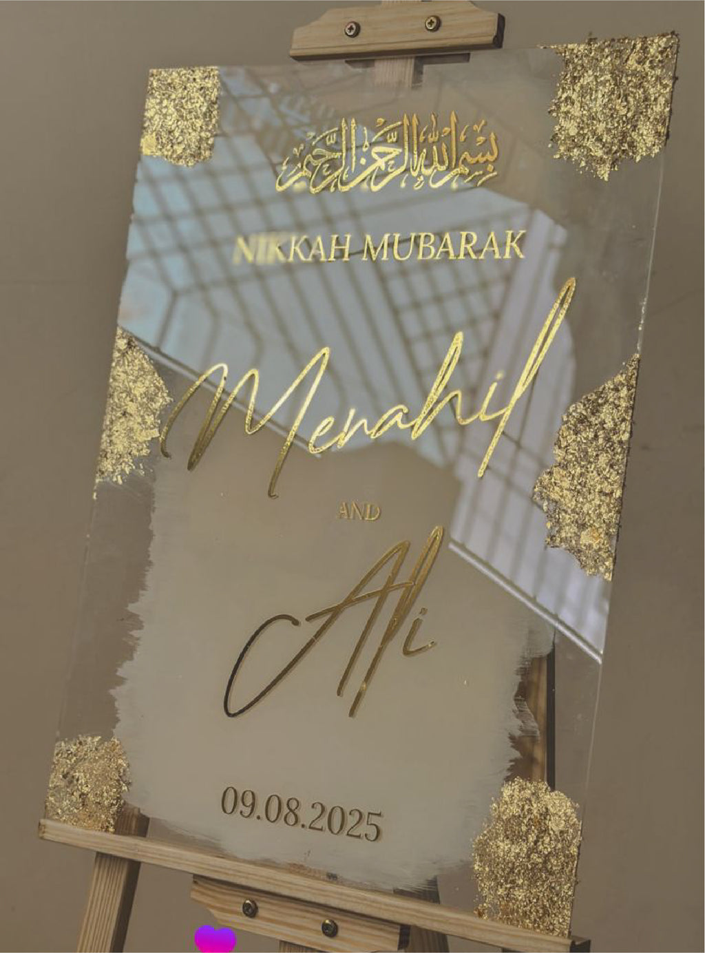 Handcrafted Personalized Welcome Board – Custom Acrylic Design