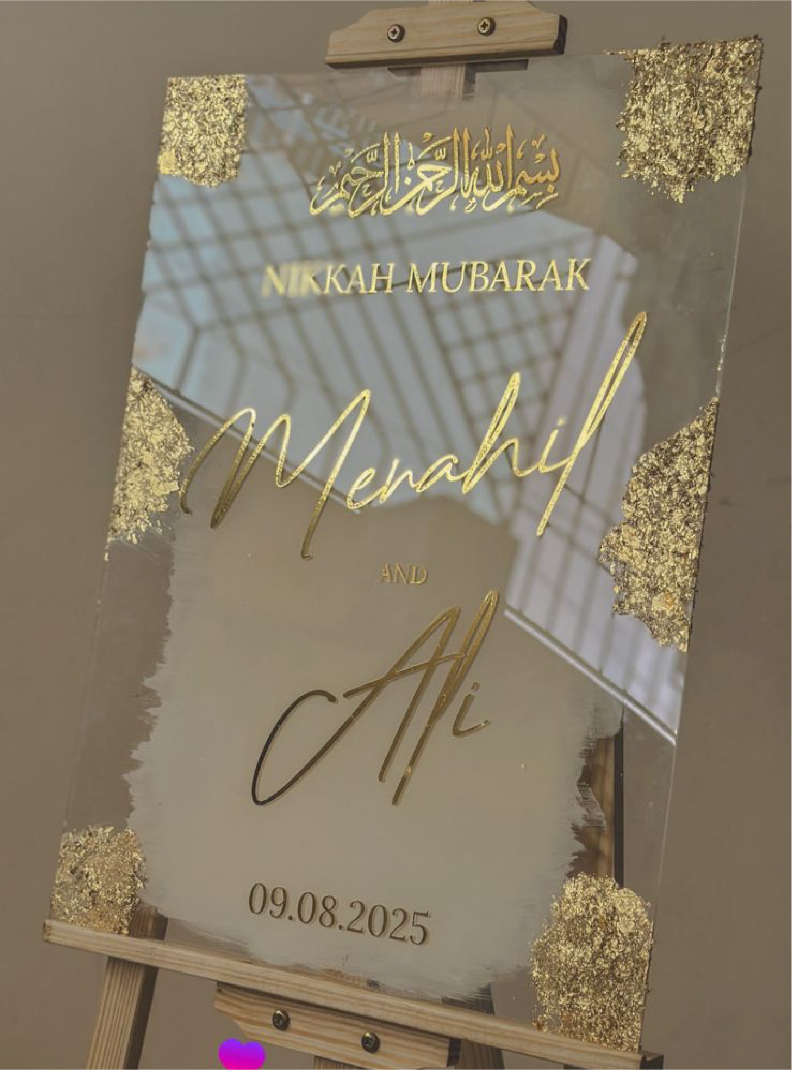 Handcrafted Personalized Welcome Board – Custom Acrylic Design